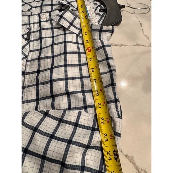 Columbia PFG Silver Ridge Lite Plaid Long Sleeve Fishing Shirt Mens XXL AM1282 - Picture 8 of 10